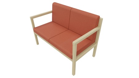 Banquette Noé 2 places avec accoudoirs